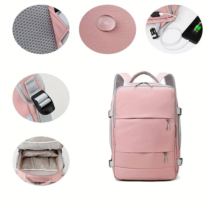 Mochila impermeável! Grande capacidade com armazenamento de sapatos, multicamadas, , seca e úmida separação, bolsa feminina